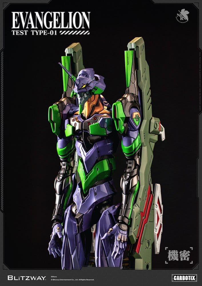 Evangelion Carbotix Action Figure Evangelion Unit-01 Test Type (DX Ver.) 33 cm