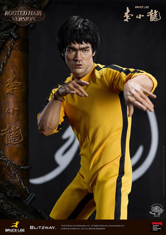 Bruce Lee Superb Scale Statue 1/4 50th Anniversary Tribute (Rooted Hair Version) 55 cm