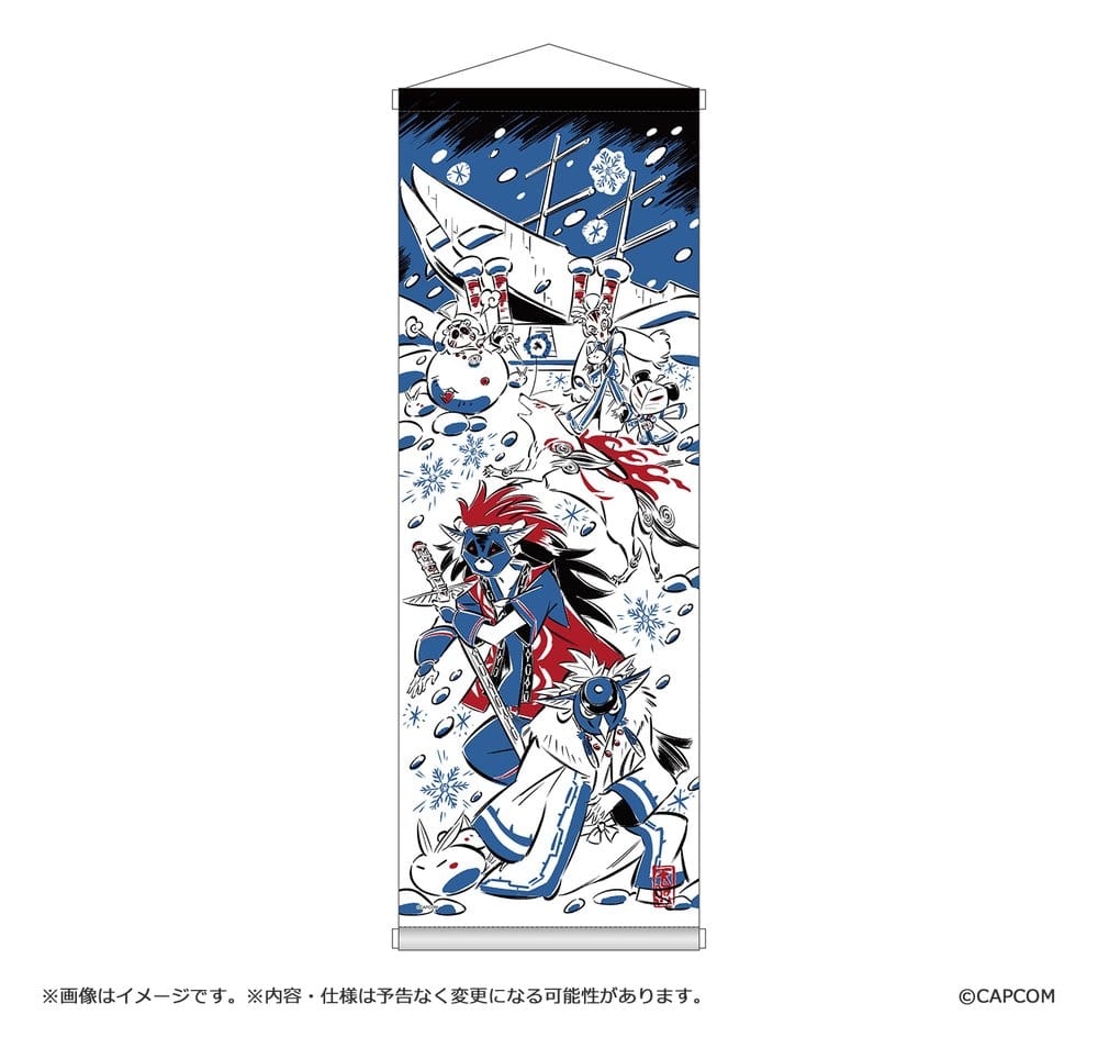 Okami 20th Anniversary Reprint Art Project Tapestry Winter 74 x 28 x 2 cm