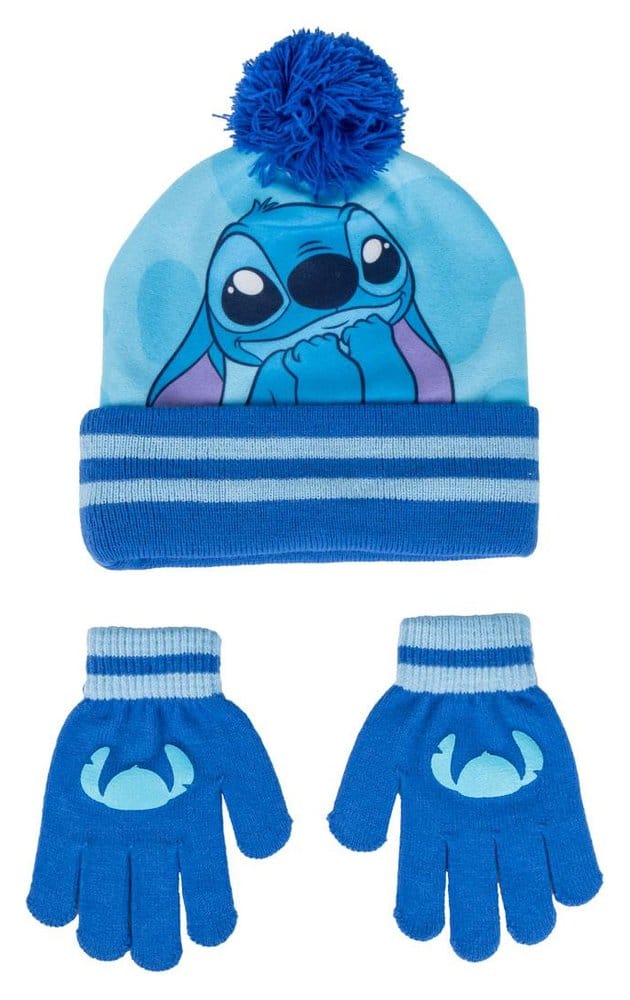 Lilo & Stitch Beanie & Gloves 2-Set Blue