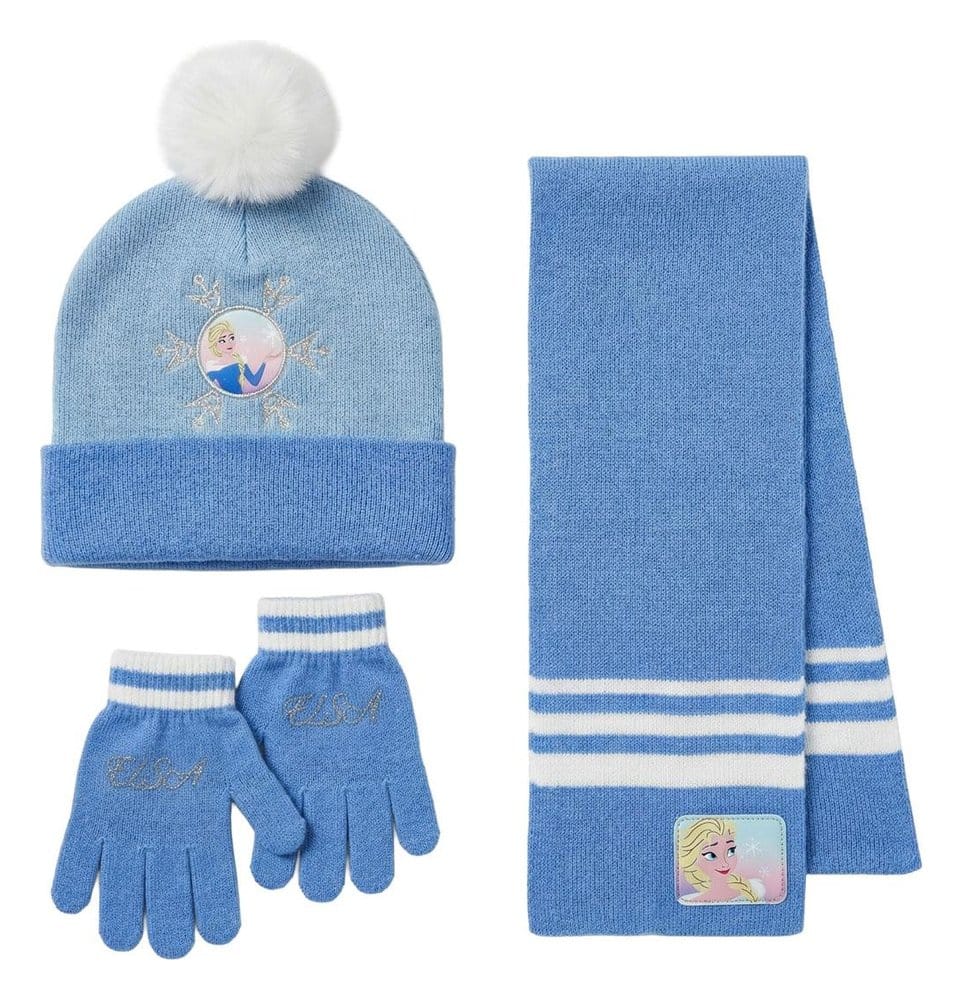Frozen Beanie, Scarf & Gloves 3-Set
