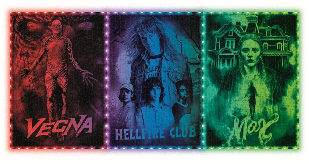 Stranger Things Metamorphic Art Collection Jigsaw Puzzle with Light-Up Effect Vecna (520 pieces)