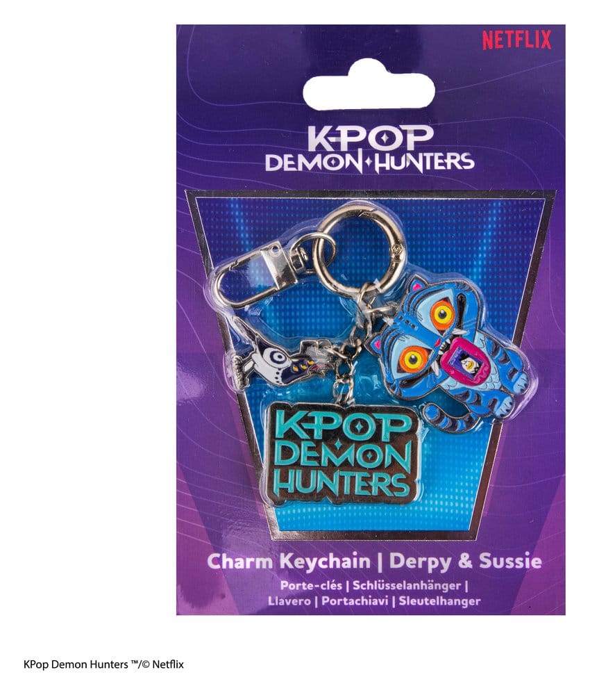 KPop Demon Hunters Charm Keyring Derpy & Sussie