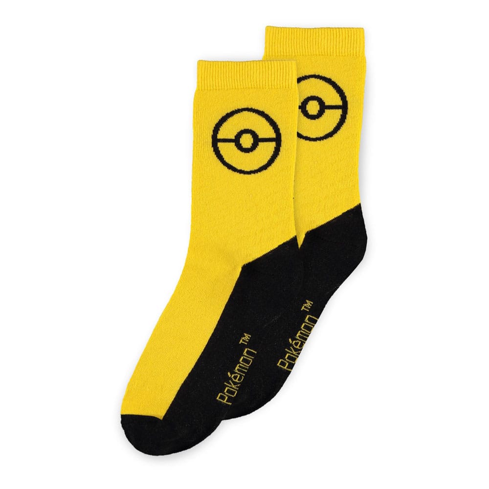 Pokemon Socks 3-Pack Pikachu 39-42