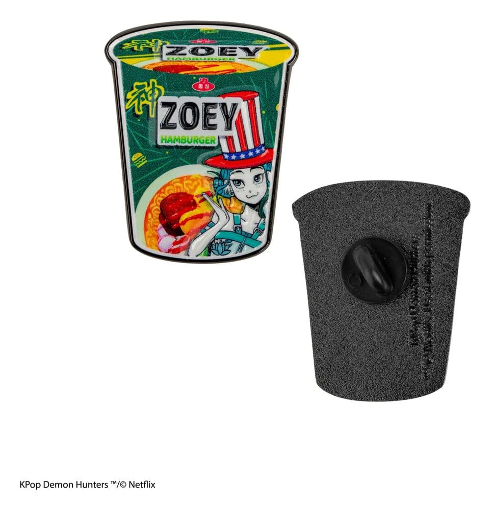KPop Demon Hunters Pin Zoey Hamburger Noodles