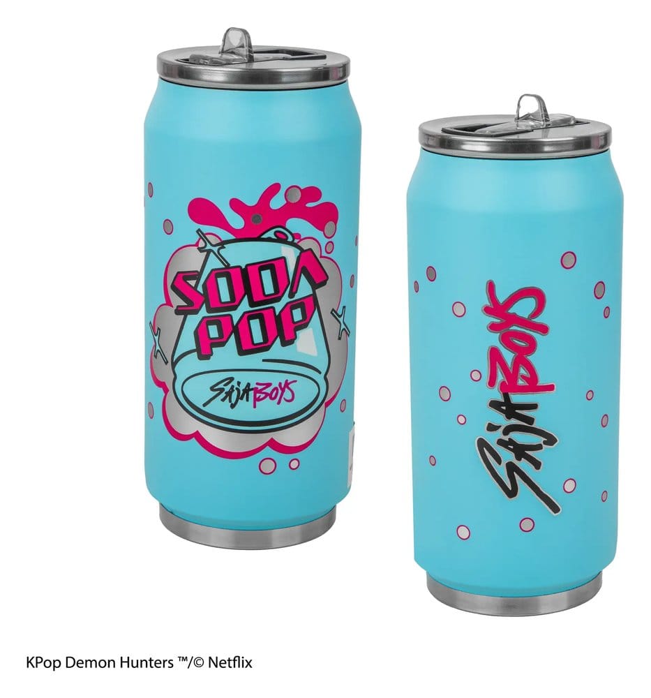 KPop Demon Hunters Thermal Straw Mug Soda Pop Can