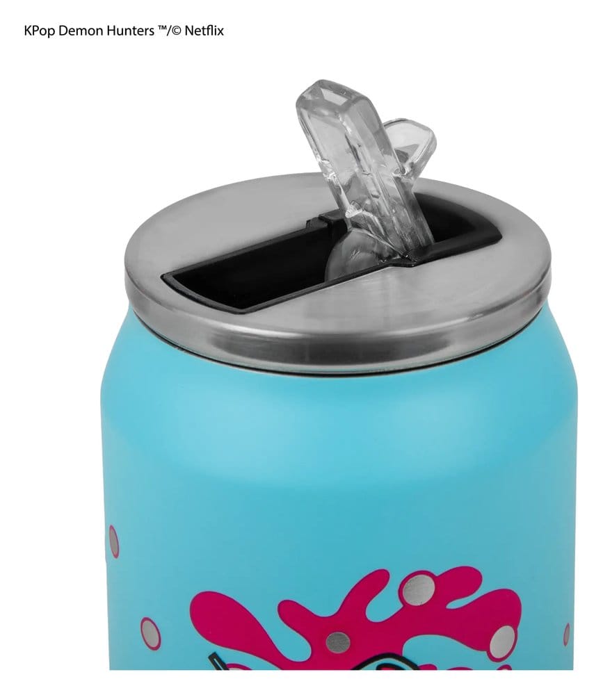 KPop Demon Hunters Thermal Straw Mug Soda Pop Can