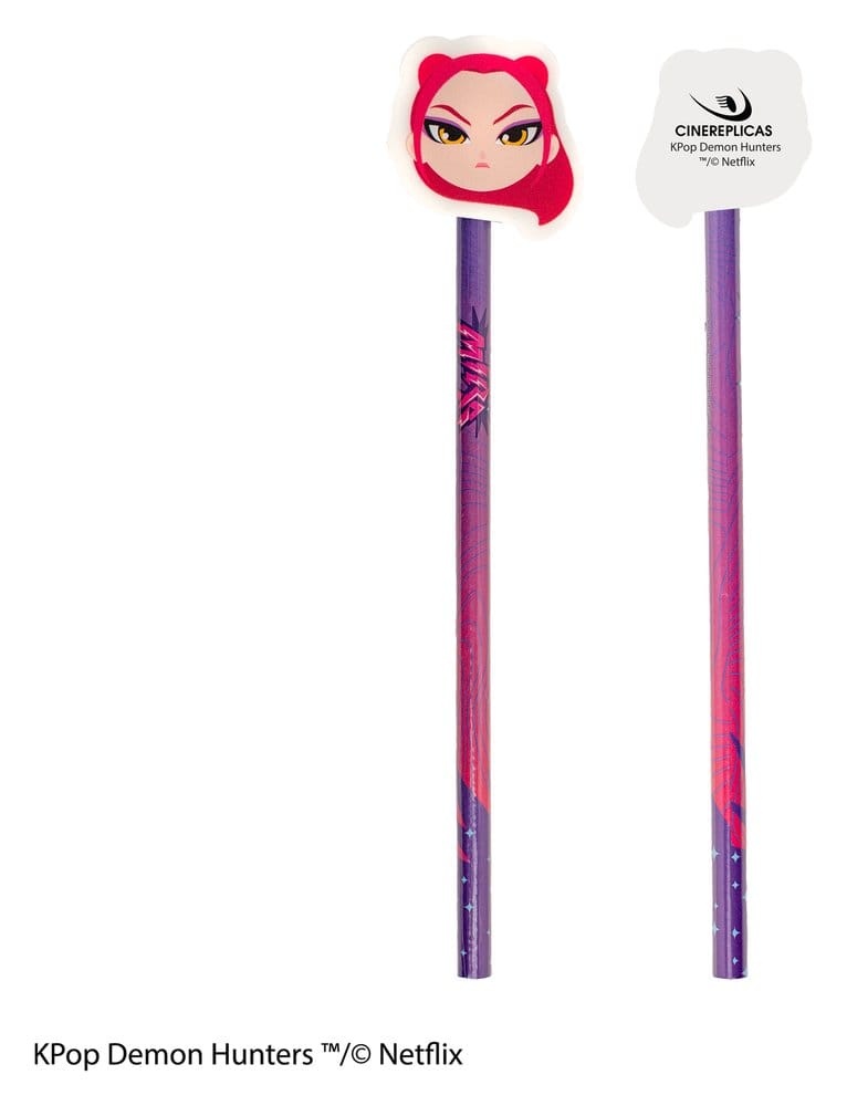 KPop Demon Hunters Pencil & Eraser Series 1 Display (30)
