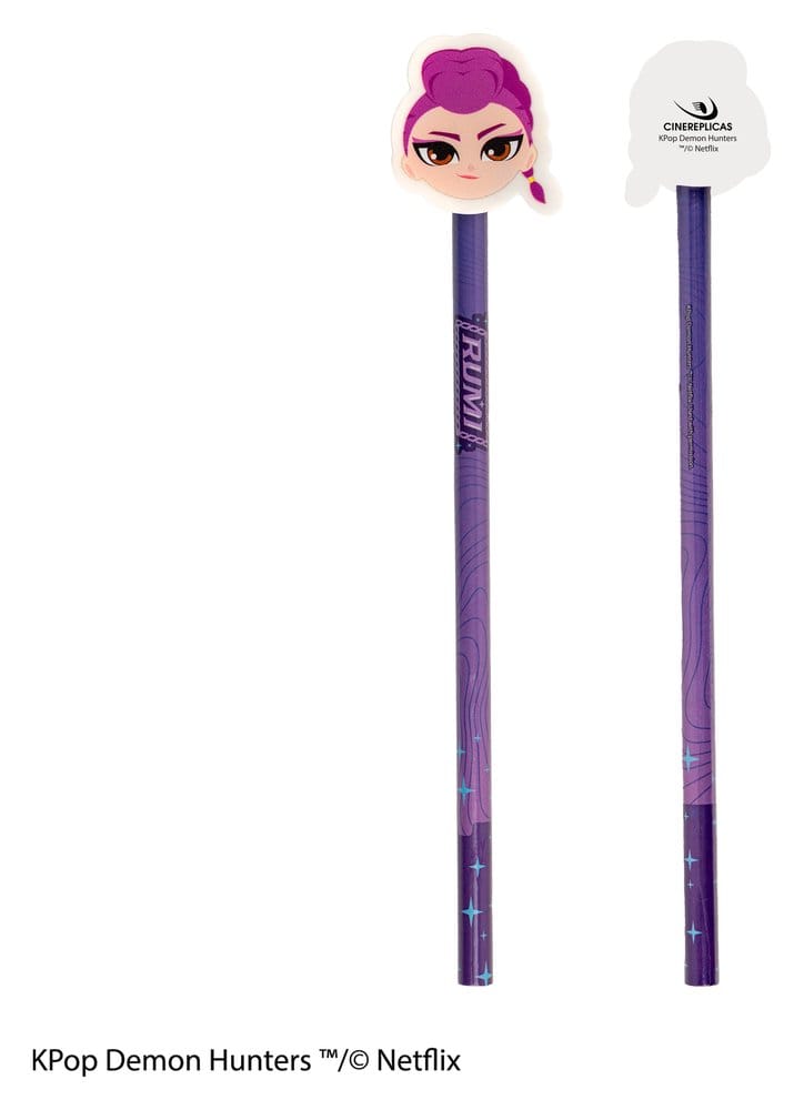 KPop Demon Hunters Pencil & Eraser Series 1 Display (30)