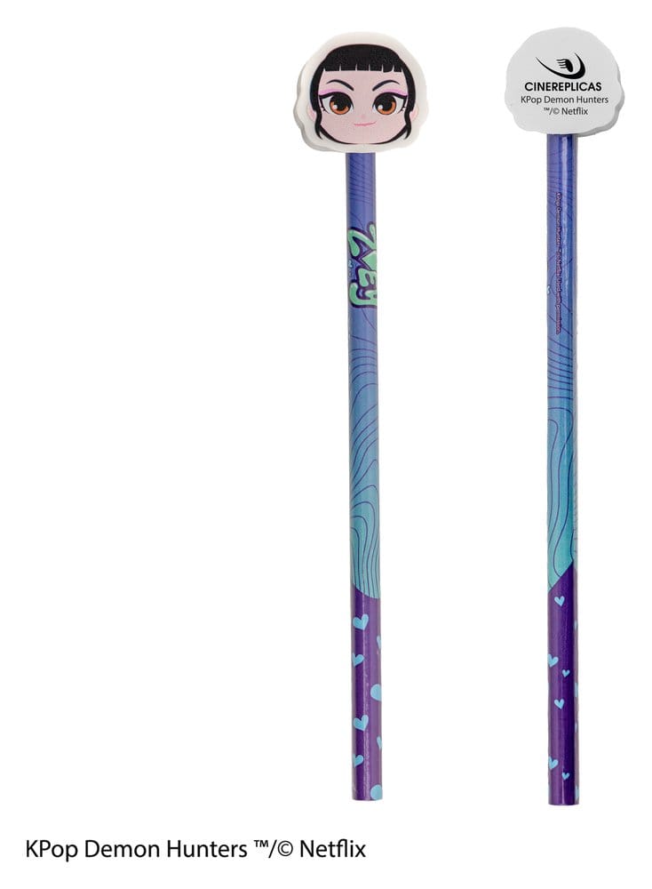 KPop Demon Hunters Pencil & Eraser Series 1 Display (30)