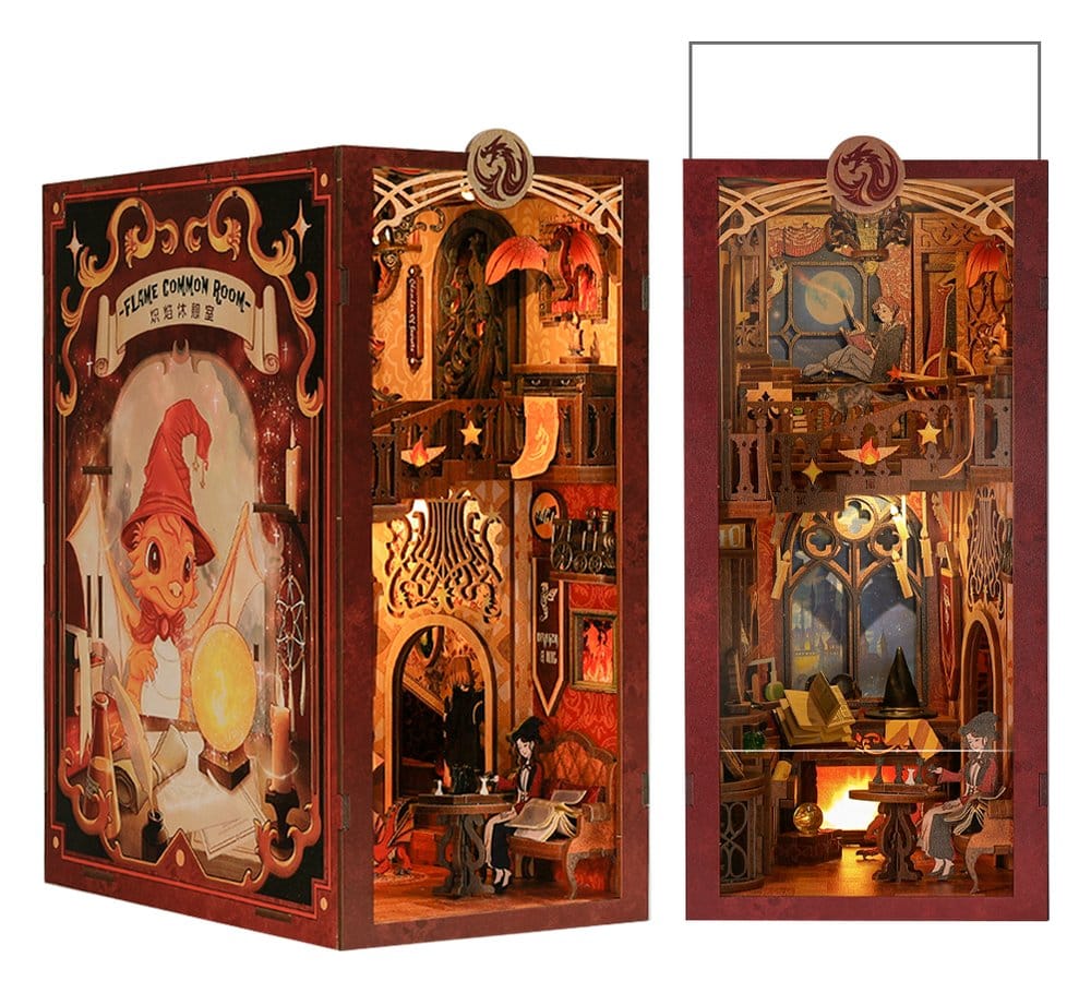 Book Nook Flame Common Room 23 x 11 cm
