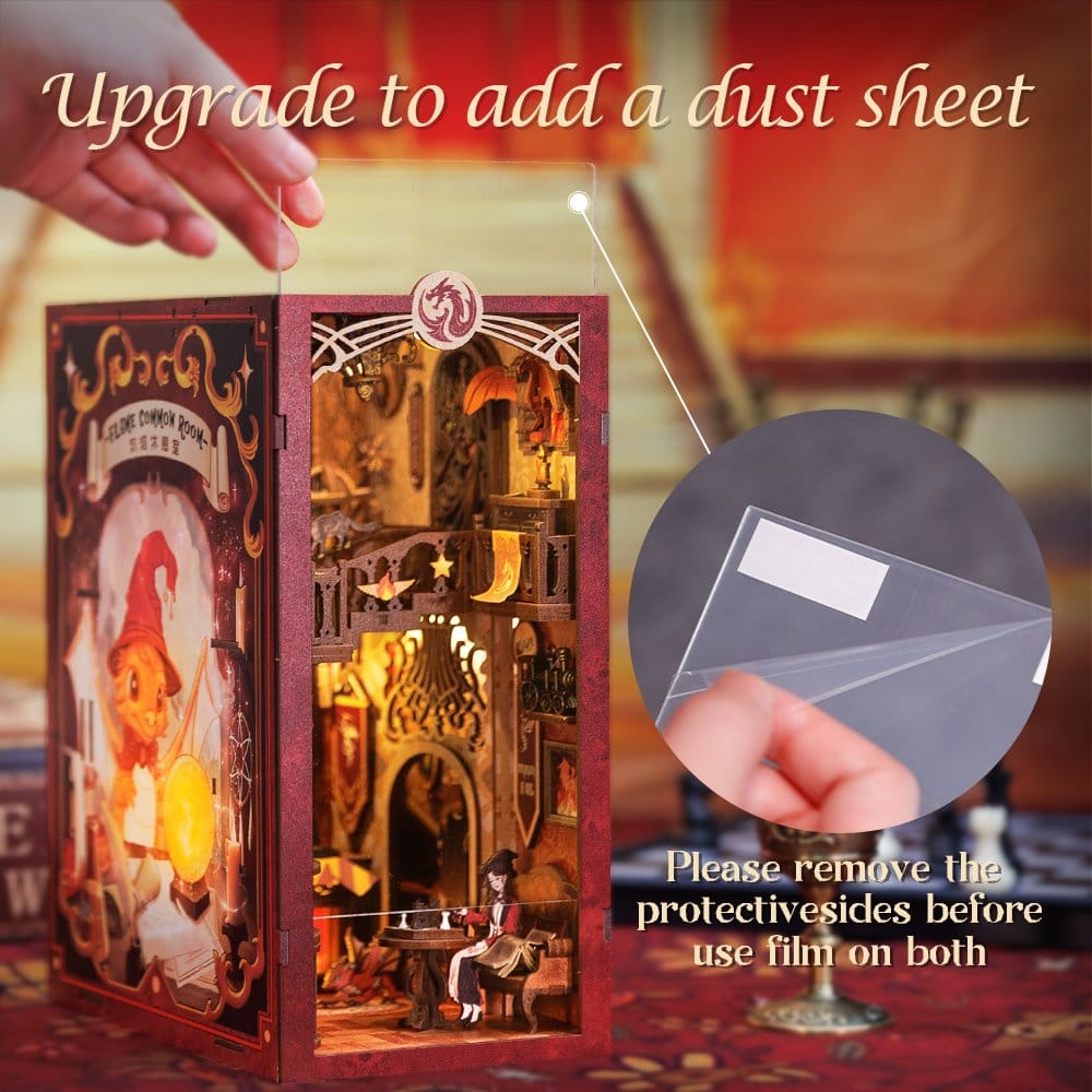 Book Nook Flame Common Room 23 x 11 cm