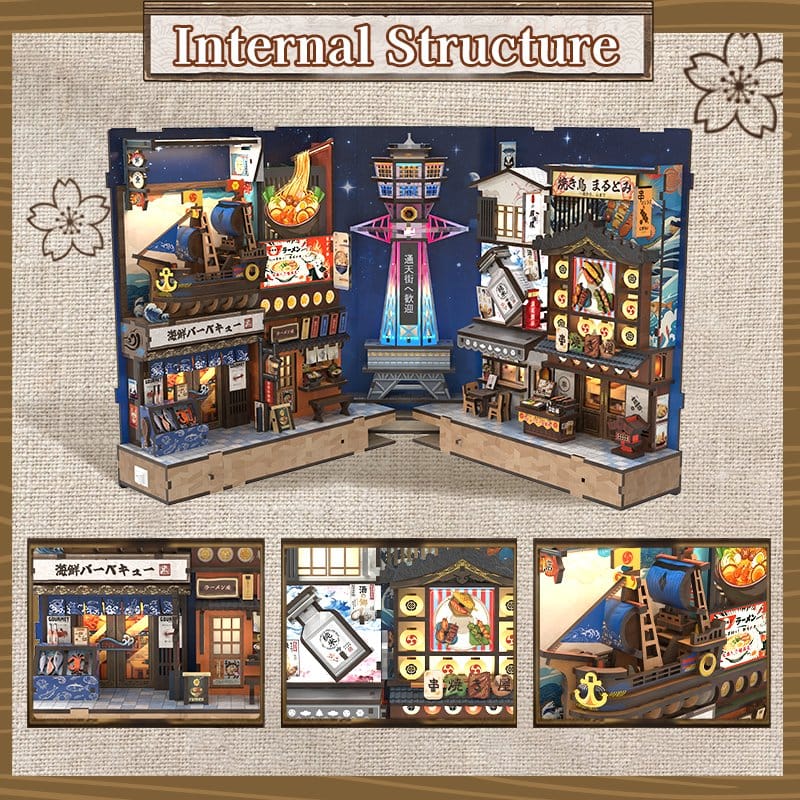 Book Nook Tsutenkaku Ichiban Street 23 x 12 cm
