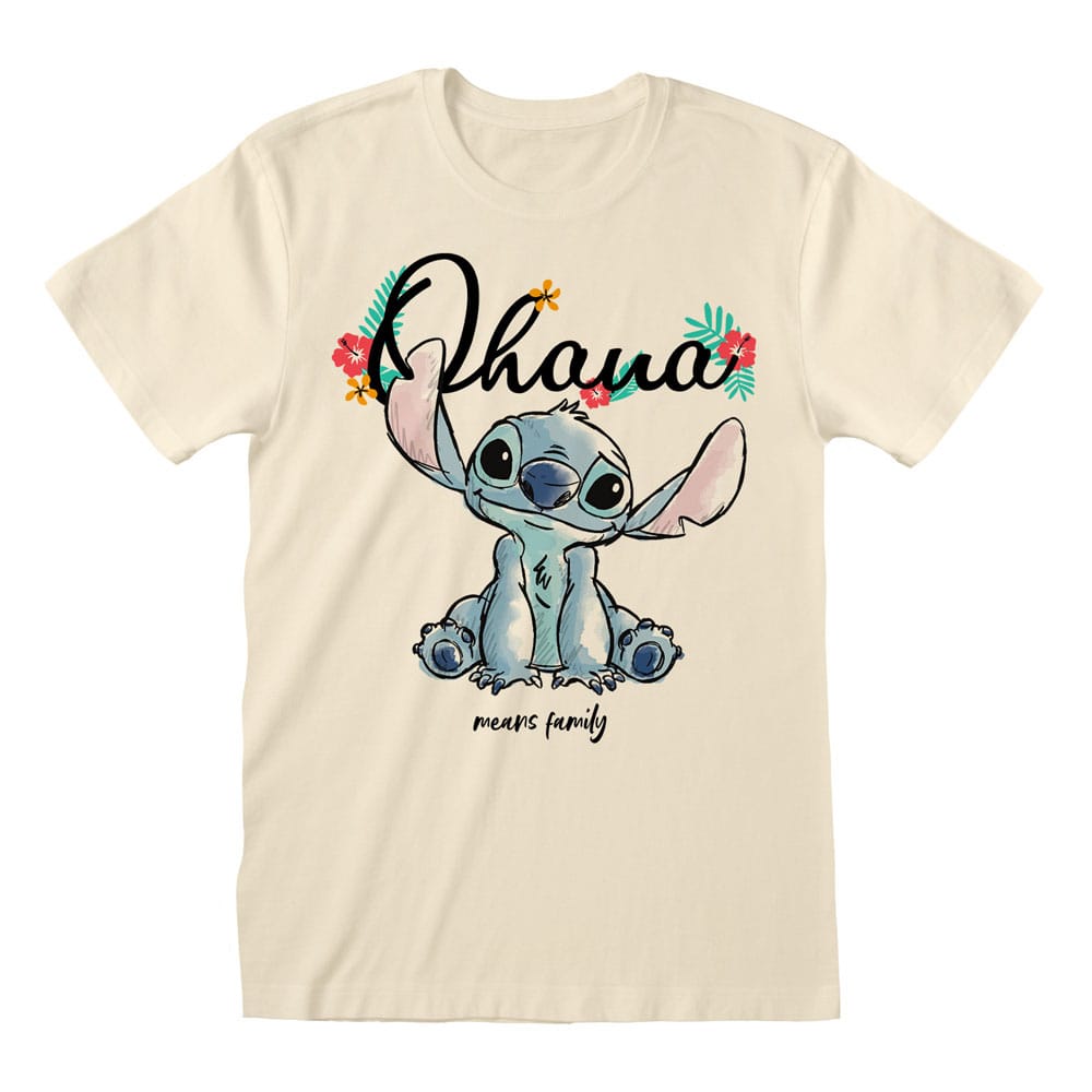 Lilo & Stitch T-Shirt Ohana Means Family  Size L