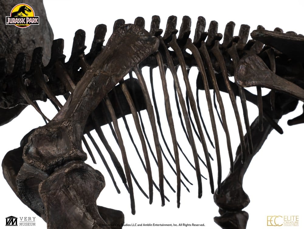 Jurassic World ECC Elite Creature Line Statue 1/12 Triceratops Fossil Skeleton Bronze 33 cm