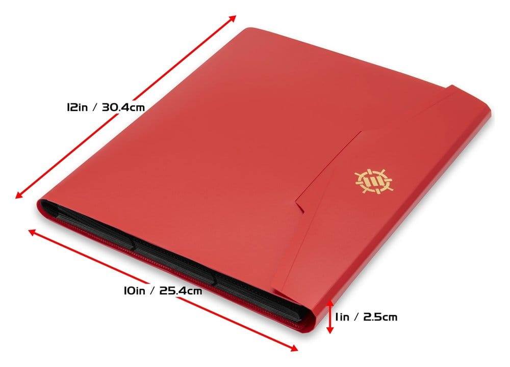 Enhance Binder 9 Pocket Card Binder Red 30 x 25 x 3 cm