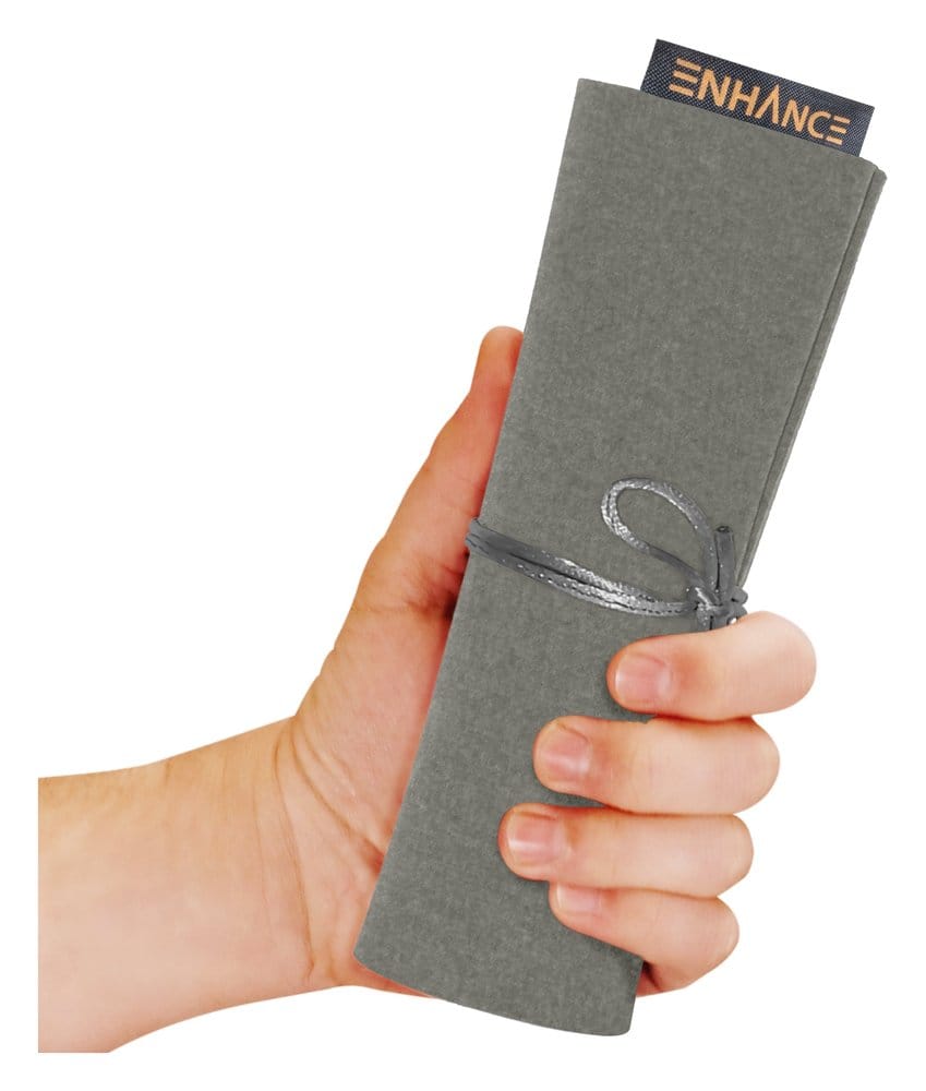 Enhance Tabletop Accessories Roll on a Scroll Dice and Rolling Mat Silver