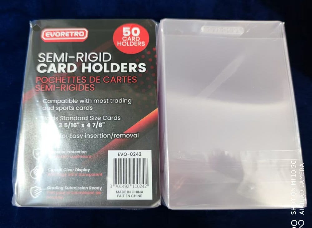 Evoretro Card Holders 50-Pack Semi-Rigid 8 x 12 cm