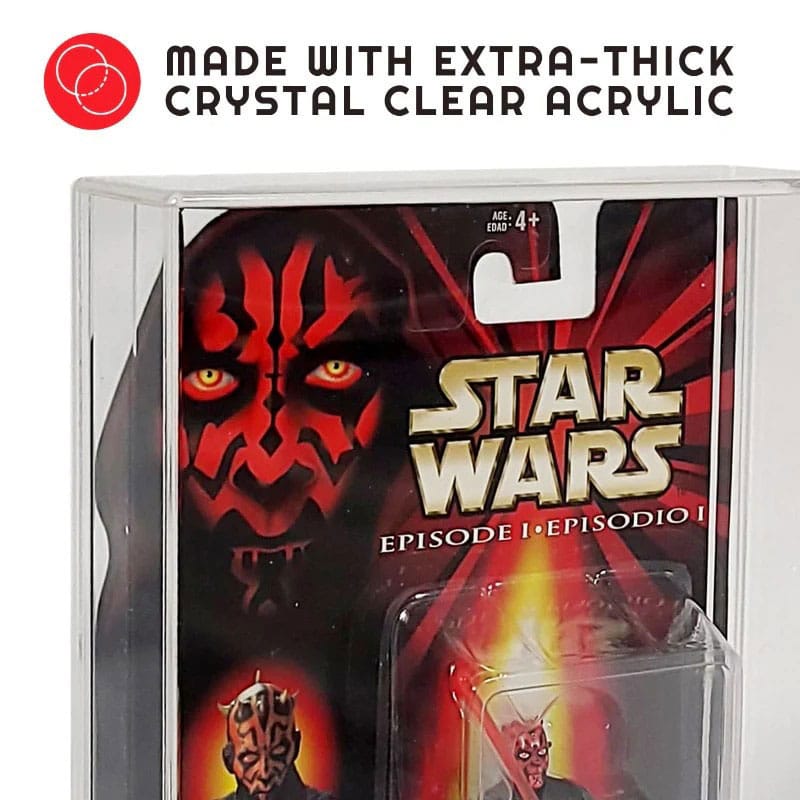 Evoretro Acrylic Display Cases 2-Pack for Action Figures