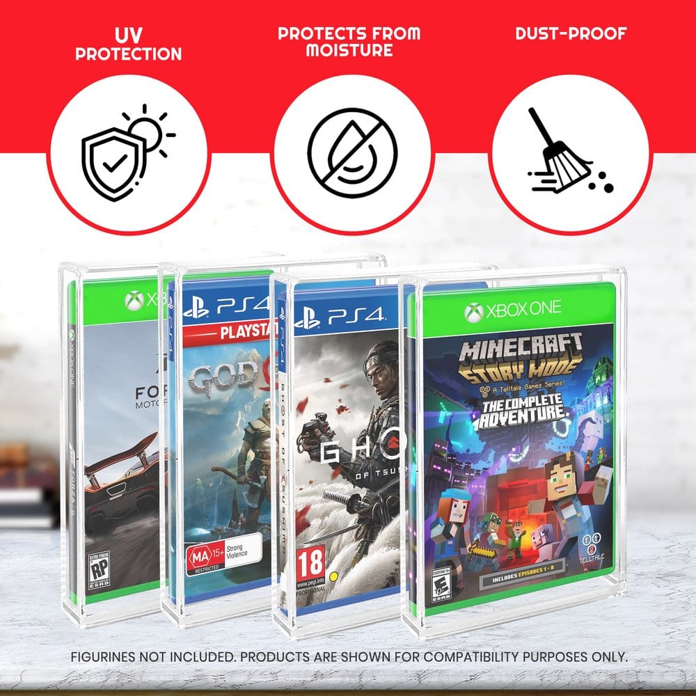 Acrylic Case 2-Pack for PS3/PS4/Blu-Ray/XBOX One