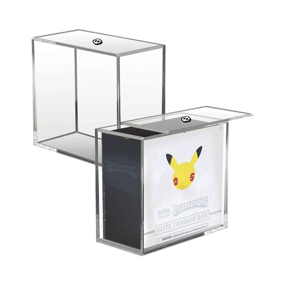 Evoretro Acrylic Display Case for Booster Boxes / Elite Trainer Boxes Ver. 2 with Sliding Lid