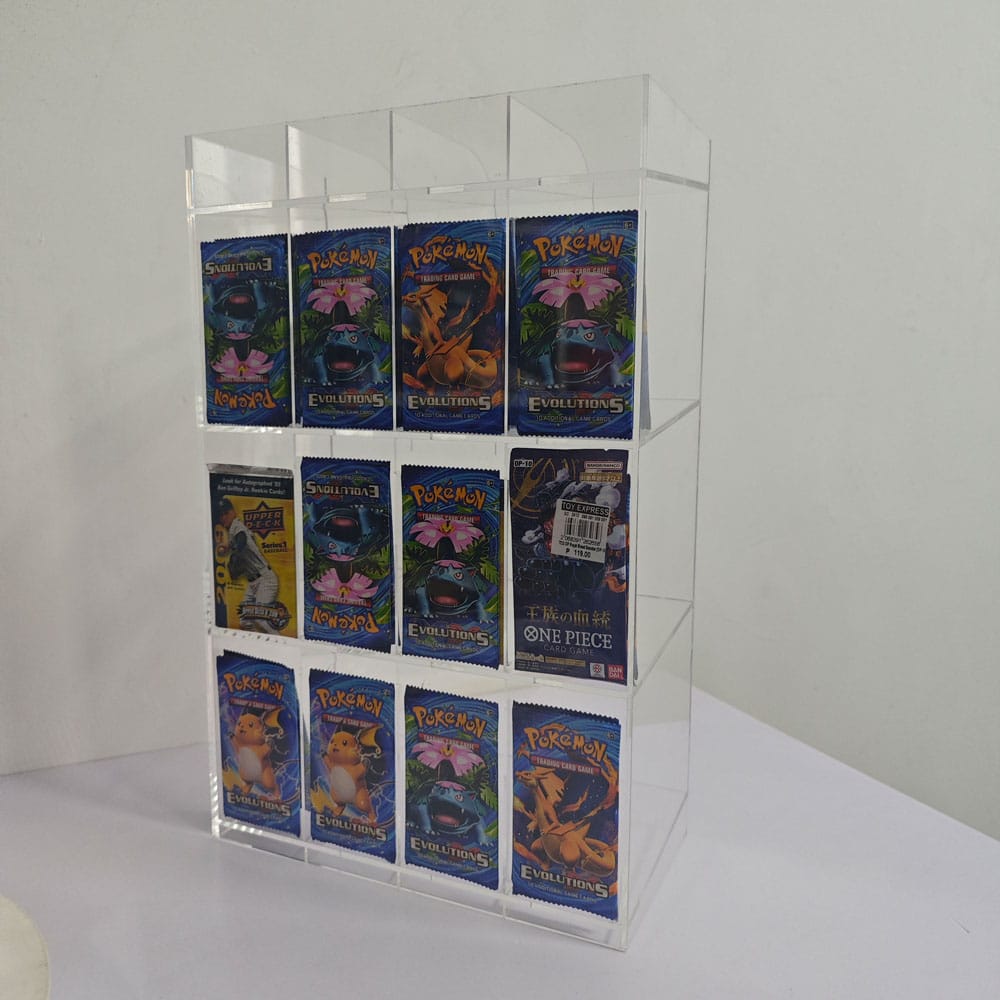 Acrylic Counter Display for Trading Card Booster Packs