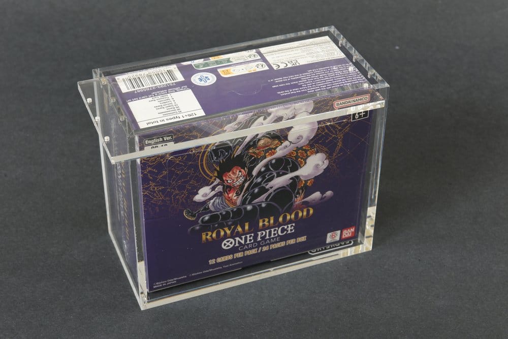 Evoretro Acrylic Display Case for Bandai One Piece TCG Booster Box (English)