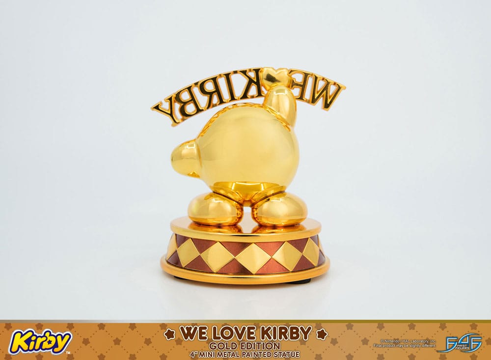 Kirby DieCast Statue We Love Kirby Gold Edition 10 cm