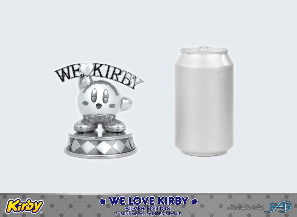 Kirby DieCast Statue We Love Kirby Silver Edition 10 cm