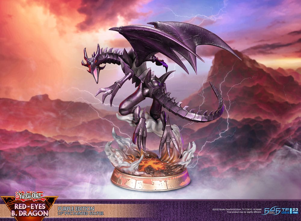 Yu-Gi-Oh! PVC Statue Red-Eyes B. Dragon Purple Color 33 cm