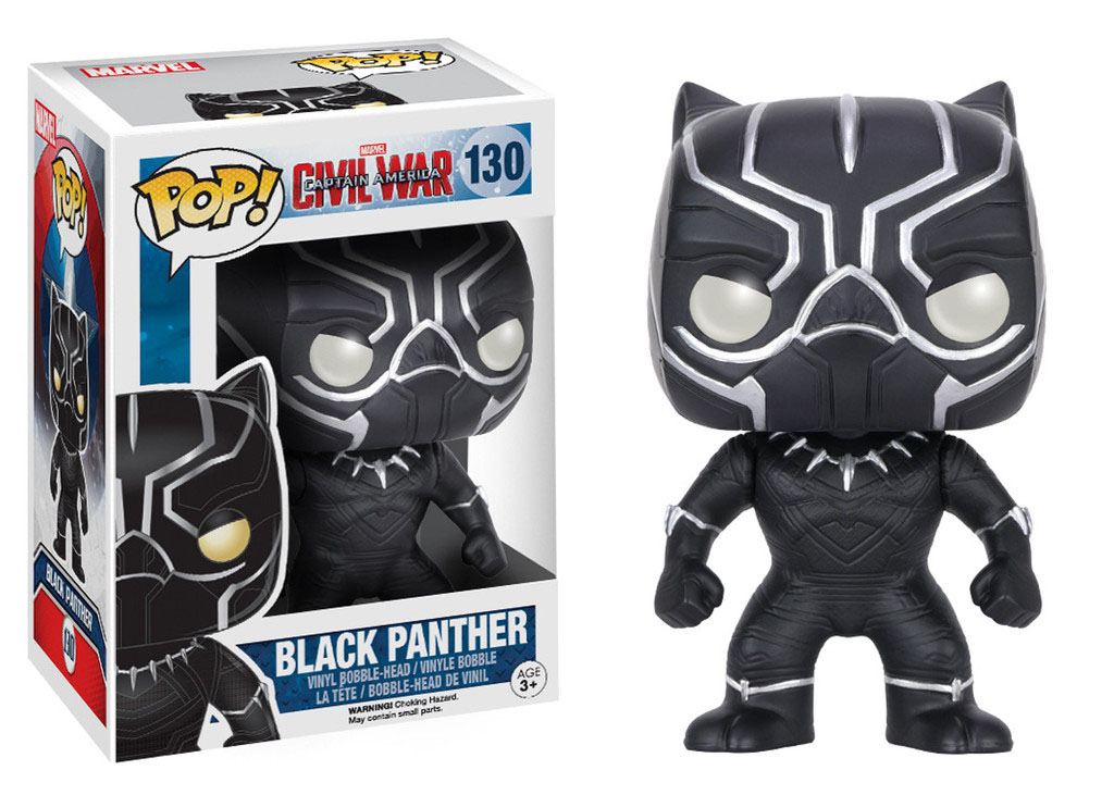 Captain America Civil War POP! Vinyl Bobble-Head Black Panther 10 cm - Damaged packaging