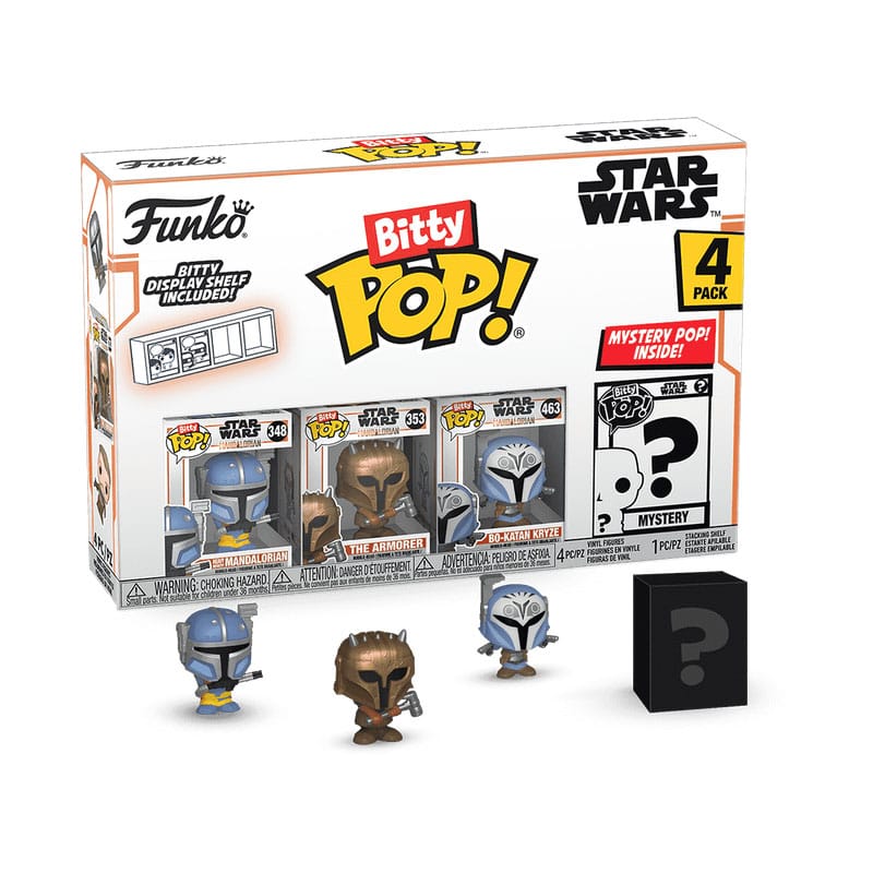 Star Wars: Mandalorian Bitty POP! Vinyl Figure 4-Pack Heavy Mandalorian 2,5 cm