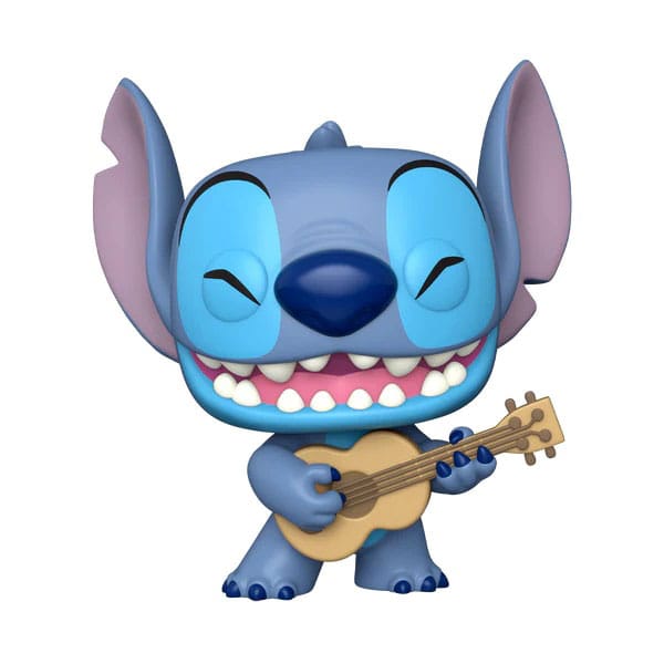 Lilo & Stitch Super Sized Jumbo POP! Games Vinyl Figure Stitch w/Uke 25 cm  - Damaged packaging