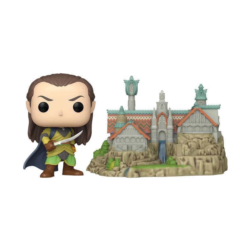 The Lord of the Rings POP! Town Vinyl Figure Elrond & Rivendell 9 cm