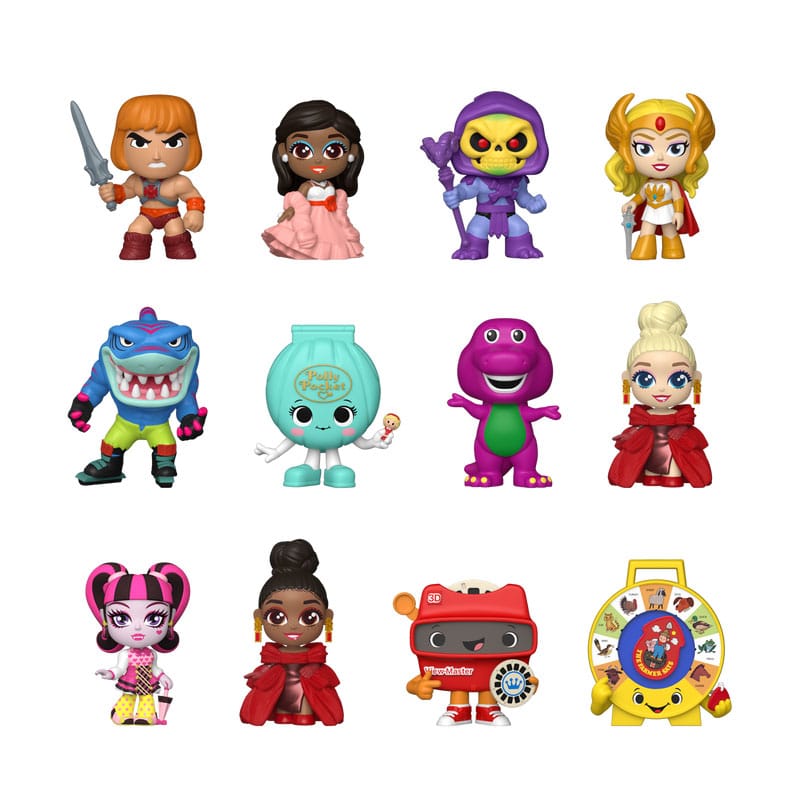 Mattel Retro Toys Mystery Minis Vinyl Mini Figures 6 cm Display (12)