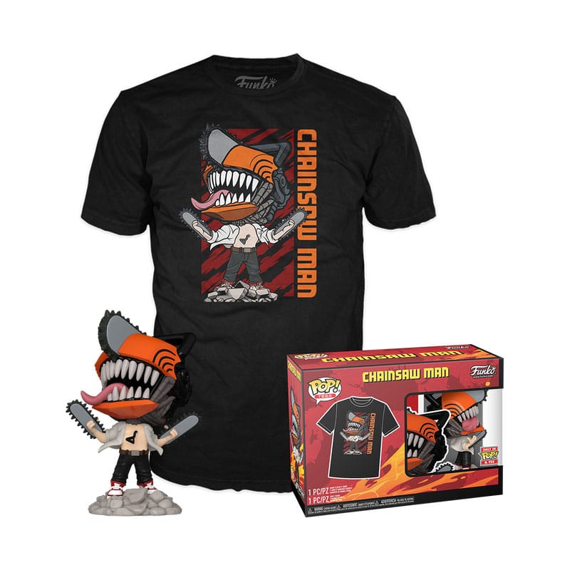 Chainsaw Man POP! & Tee Box Chainsaw Man Leaping Size M