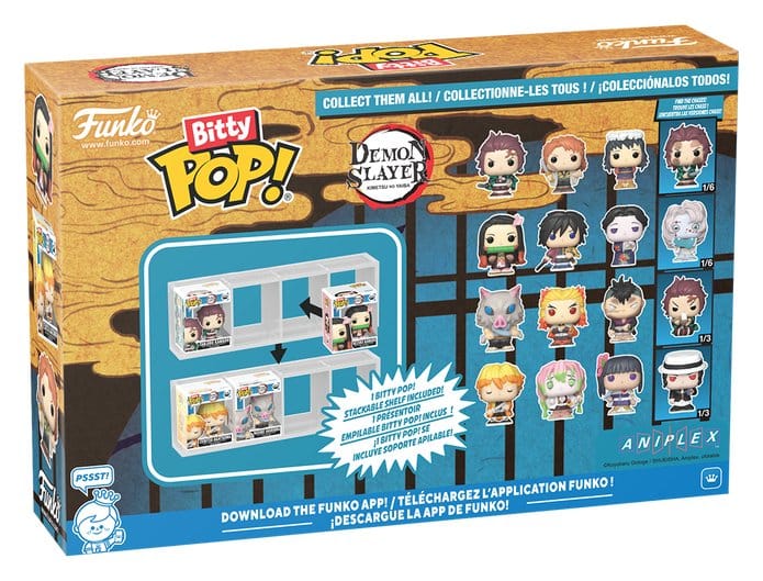 Demon Slayer: Kimetsu no Yaiba Bitty POP! Vinyl Figure 4-Pack Nezuko 2.5 cm
