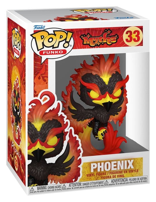 Funko-Legacy POP! Myths Vinyl Figures Phoenix w/Chase 9 cm Assortment (6)