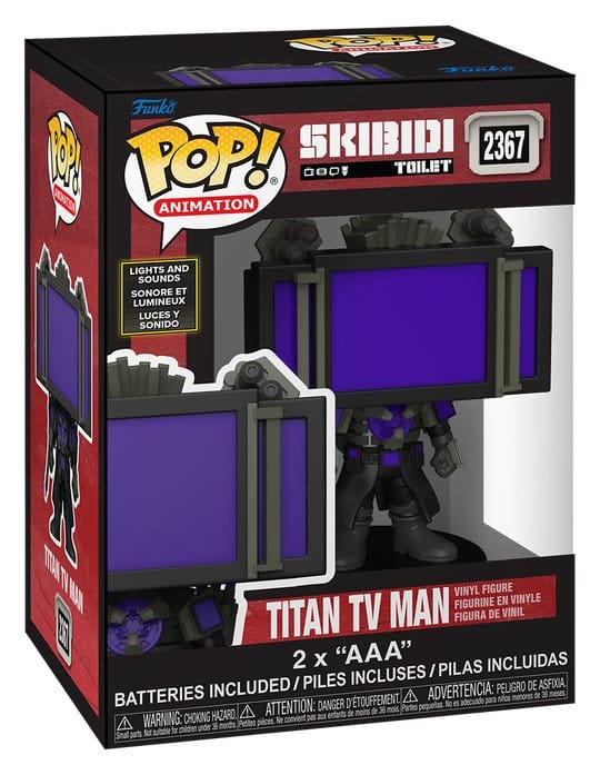 Skibidi Toilet Super Sized POP! Vinyl Figure Titan TV Man(SFX) 10 cm