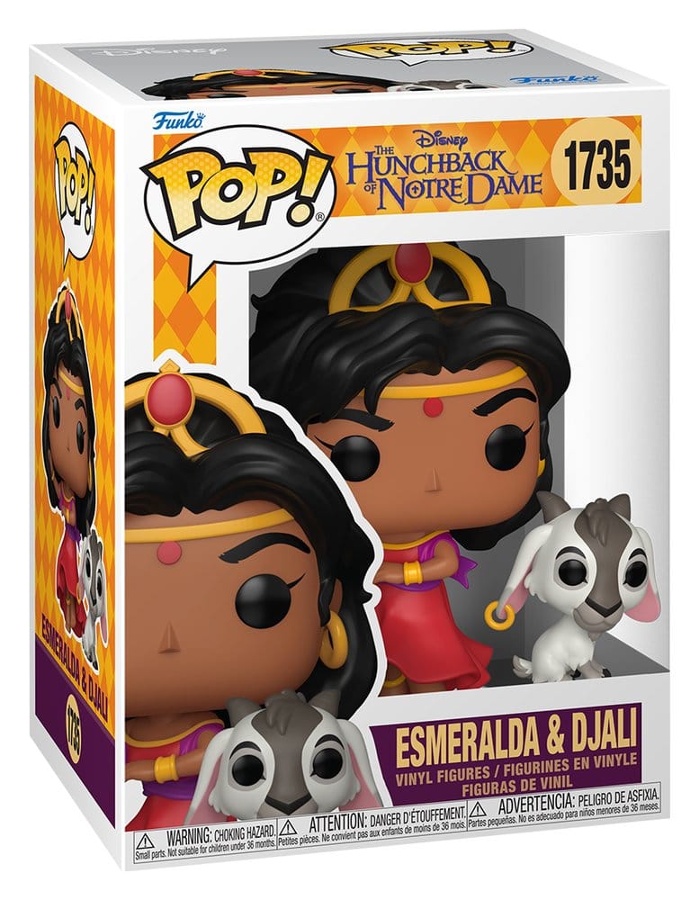 The Hunchback of Notre Dame POP! Vinyl Figure Esmeralda & Djali 9 cm