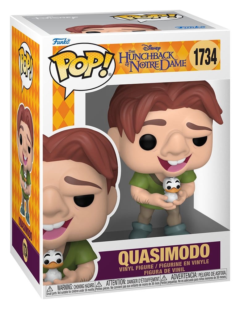 The Hunchback of Notre Dame POP! Vinyl Figure Quasimodo with Bird 9 cm