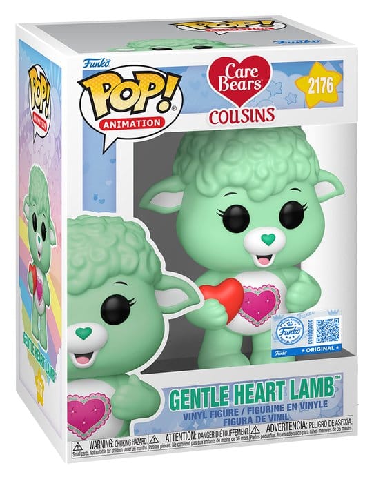 The Care Bears POP! Animation Vinyl Figure Gentle Heart Lamb 9 cm
