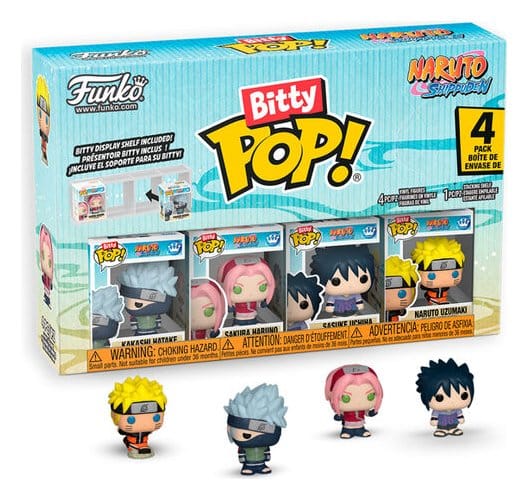 Naruto Bitty POP! Vinyl Figure 4-Pack Display (12) 2,5 cm