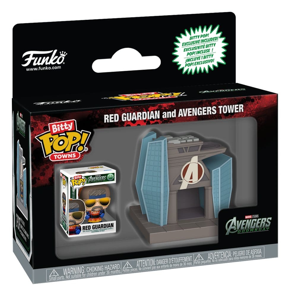 AVD Bitty POP! Towns Vinyl Figure Red Guardian and Avengers Tower