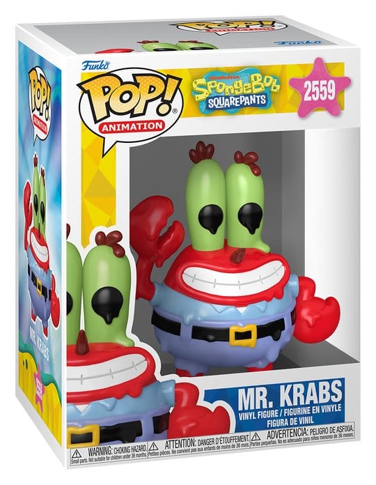 SpongeBob POP! Animation Vinyl Figure Mr. Krabs 9 cm