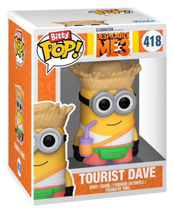 Minions Bitty POP! Vinyl Figures 2-Pack Pajama Bob & Tourist Dave 2 cm