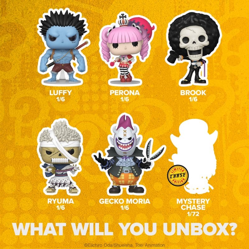 One Piece POP! Mystery Vinyl Figures 9 cm Blind Box Assortment (6)