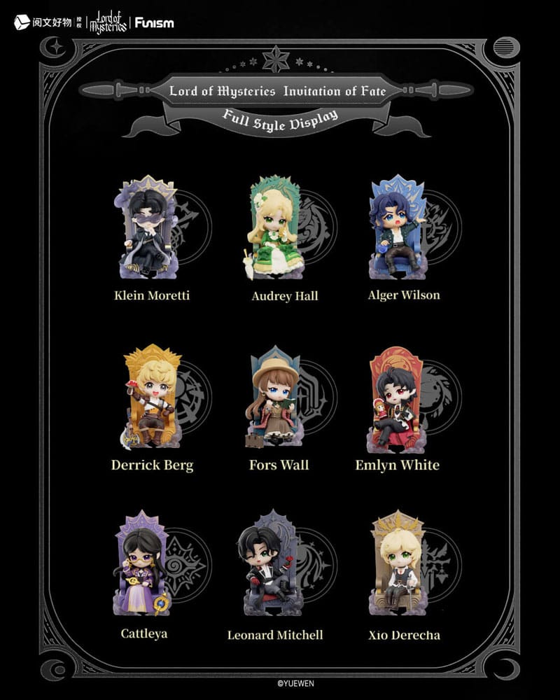 Lord of Mysteries Mini Figures Invitation of Fate 9 cm Display (9)