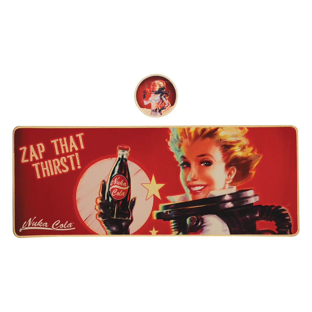 Fallout Desk Pad & Coaster Set Nuka-Cola