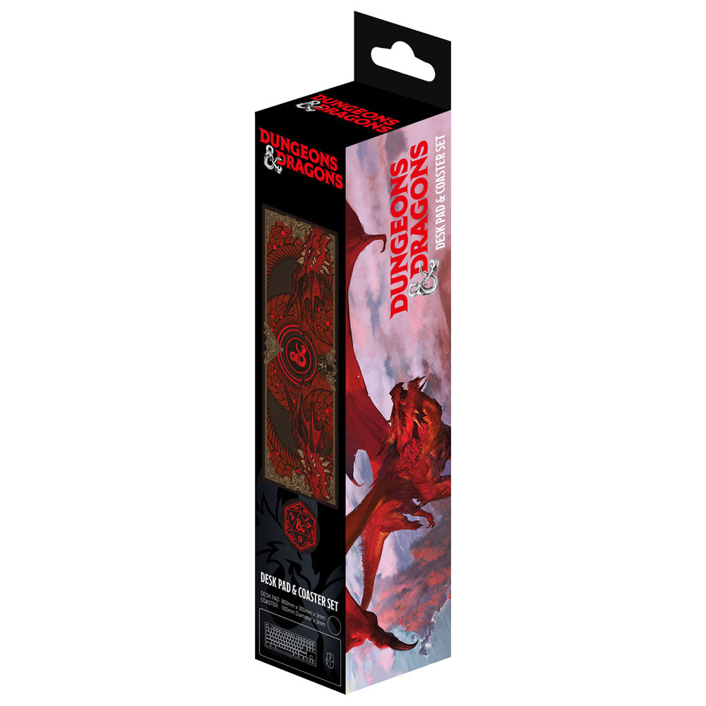 Dungeons &amp; Dragons Desk Pad &amp; Coaster Set Graphic